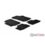 Original Gledring Passform Fußmatten Gummimatten 4 Tlg.+Fixing - Volkswagen VW up 2012->